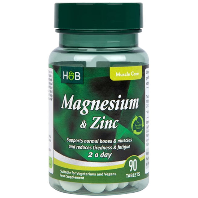 Magnesium & Zinc | 2-A-Day - 90 Таблетки  Holland and Barrett - Nutra Best Bulgaria