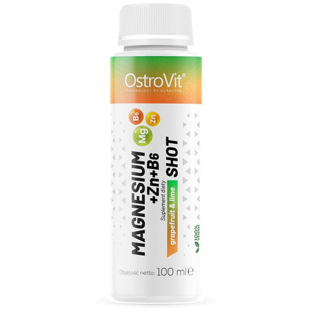 Magnesium + Zn + B6 Shot - 100 мл  OstroVit - Nutra Best Bulgaria