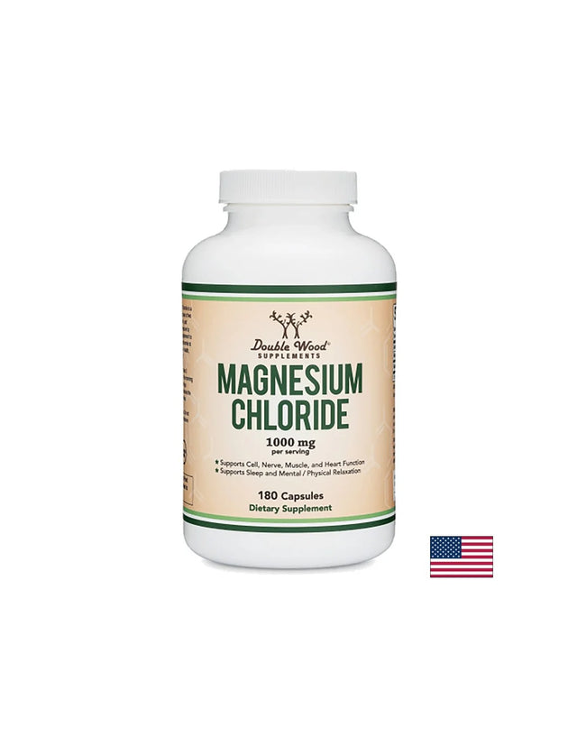 Magnesium chloride/ Магнезий (хлорид), 180 капсули Double Wood - Nutra Best