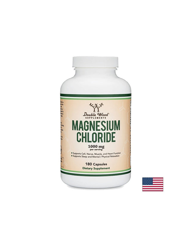 Magnesium chloride/ Магнезий (хлорид), 180 капсули Double Wood  Double Wood - Nutra Best Bulgaria