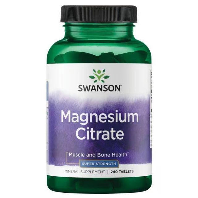 Magnesium citrate super strength 240 tablets  Swanson - Nutra Best Bulgaria