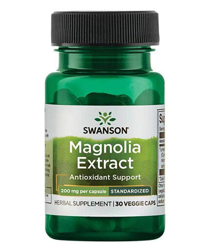 Magnolia Extract 200 mg | Standardized - 30 капсули  Swanson - Nutra Best Bulgaria