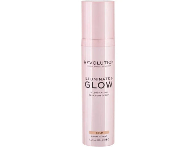 Makeup Revolution, Glow & lluminate, Liquid Highlighter, Gold, For Face, 40 ml  Makeup Revolution - Nutra Best Bulgaria