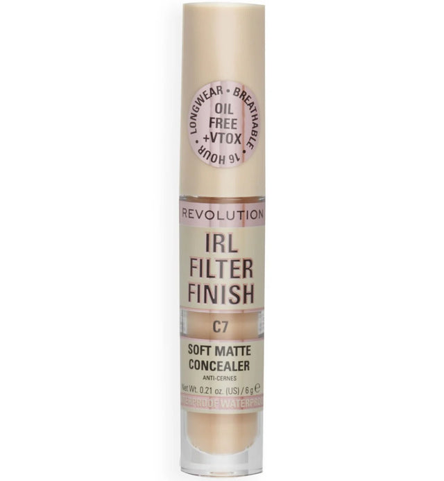 Makeup Revolution, IRL Filter Finish, Cover Dark Spots, Cream Concealer, C7, 6 g  Makeup Revolution - Nutra Best Bulgaria