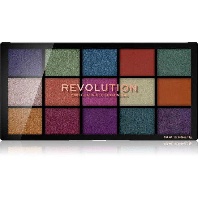 Makeup Revolution, Reloaded Passion For Colour, Eyeshadow Palette, Passion For Colour, 15 pcs, 16.5 g  Makeup Revolution - Nutra Best Bulgaria