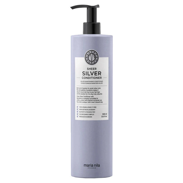 Maria Nila - Sheer Silver Conditioner - Moisturizing conditioner neutralizing yellow tones of hair - 1000ml  Maria Nila - Nutra Best Bulgaria