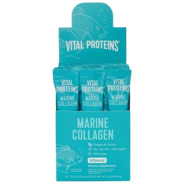 Marine Collagen / Hydrolyzed Fish Collagen - 10 x 10 грама  Vital Proteins - Nutra Best Bulgaria