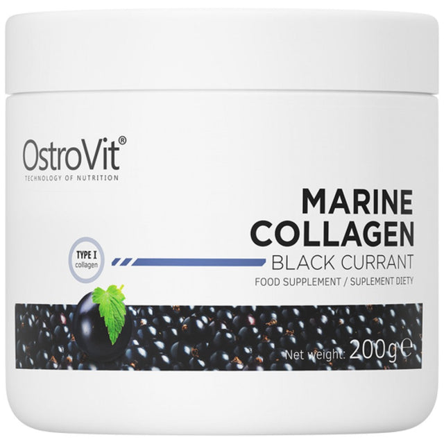 Marine Collagen / Hydrolyzed Fish Collagen Powder 200 грама  OstroVit - Nutra Best Bulgaria