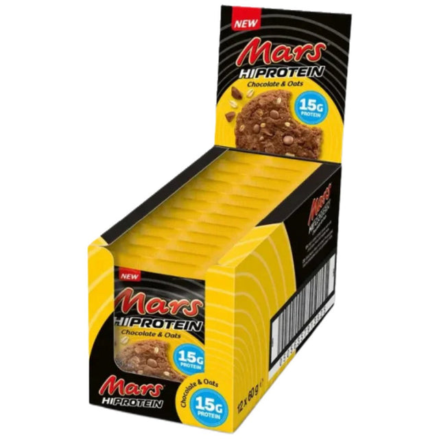 Mars High Protein Cookie - Chocolate & Oats - 12 x 60 грама  Snickers and Mars - Nutra Best Bulgaria