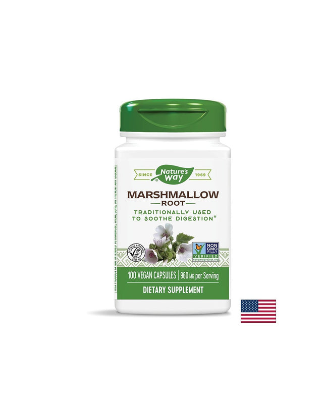 Marshmallow root 480 mg - 100 капсули  Nature’s Way - Nutra Best Bulgaria
