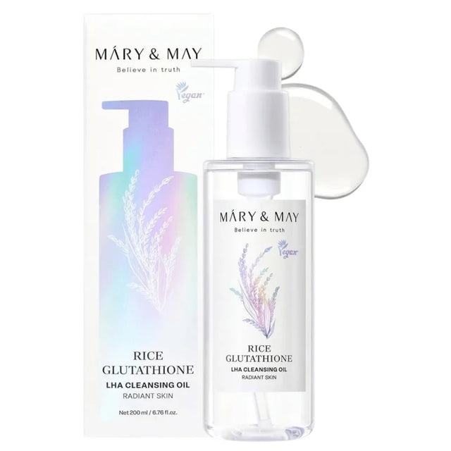 Mary & May - Rice Glutathione LHA Cleansing Oil - 200ml  Mary & May - Nutra Best Bulgaria