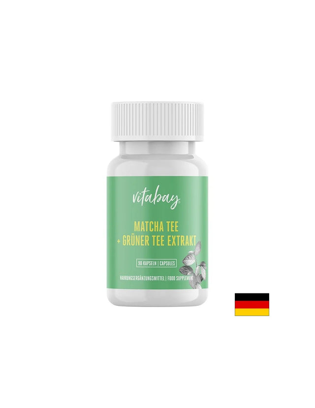 Matcha Tee & Grüner Tee Extrakt - Матча чай и екстракт от зелен чай, 90 капсули Vitabay - Nutra Best