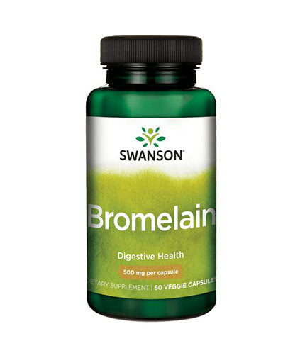 Maximum Strength Bromelain 1,200 GDU 500 mg - 60 капсули  Swanson - Nutra Best Bulgaria