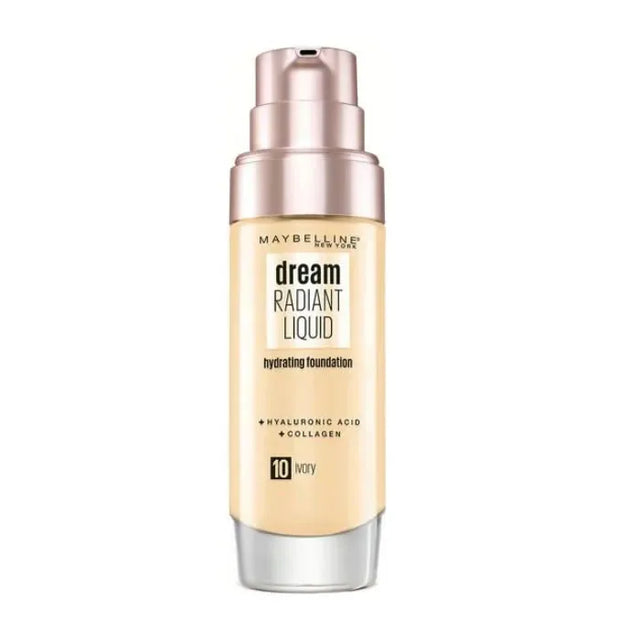 Maybelline Dream Satin Liquid Foundation & Serum 10 Ivory 30ml  MAYBELLINE - Nutra Best Bulgaria