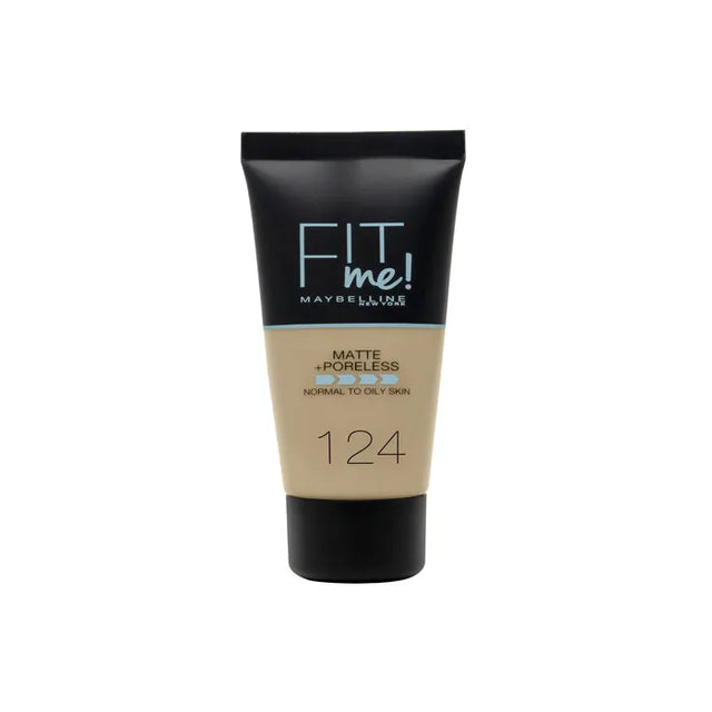 Maybelline Fit Me Matte + Poreless Foundation 124 Soft Sand 30ml  MAYBELLINE - Nutra Best Bulgaria
