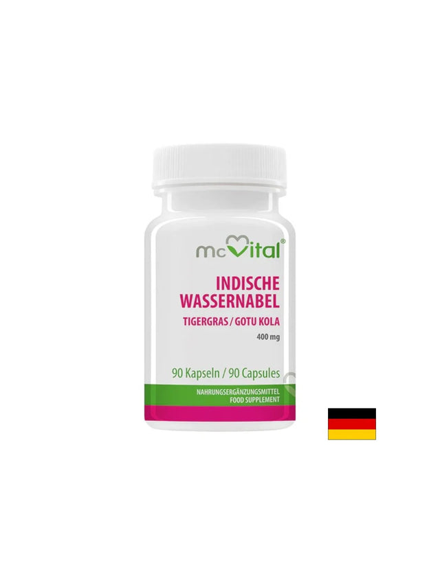 Кръвообращение, студени крайници - Готу Кола (Азиатска центела) McVital, 400 mg x 90 капсули - Nutra Best