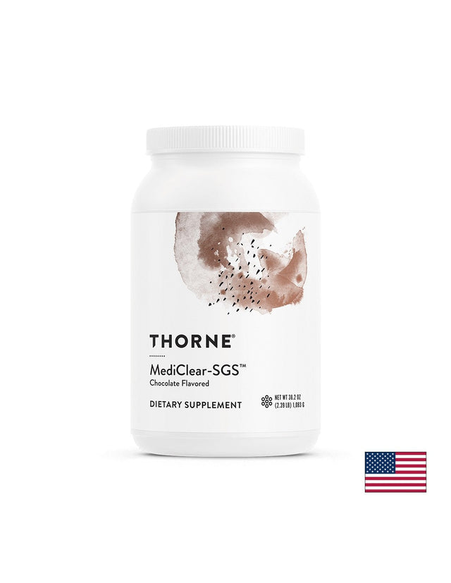 MediClear-SGS™ Детокс формула, 1083 g прах с вкус на шоколад  Thorne - Nutra Best Bulgaria