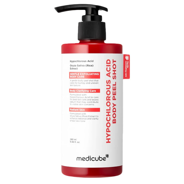 Medicube - Hypochlorous Acid Rice Body Peel Shot - Body Peel with Hypochlorous Acid - 280 ml - Feel You