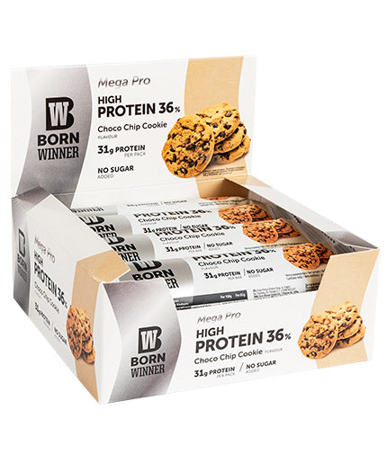 Mega Pro 36% High Protein Bar - 12 x 85 грама  Born Winner - Nutra Best Bulgaria