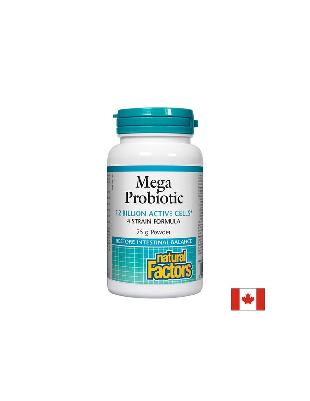 Mega Probiotic 12 Billion Active Probiotics - Powder - 75 грама  Natural Factors - Nutra Best Bulgaria