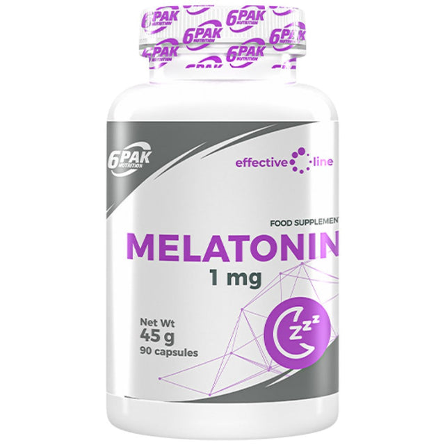 Melatonin 1 mg - 90 капсули  6PAK Nutrition - Nutra Best Bulgaria