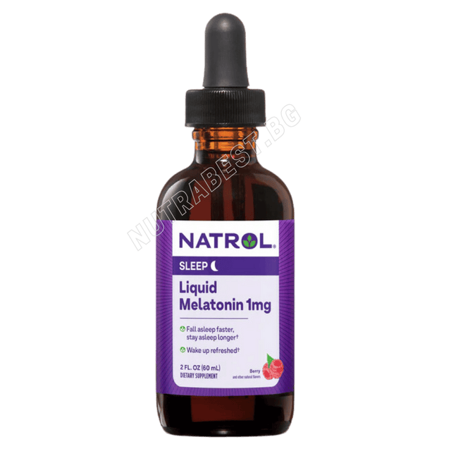 Melatonin 1mg - Liquid / 60ml  Natrol - Nutra Best Bulgaria