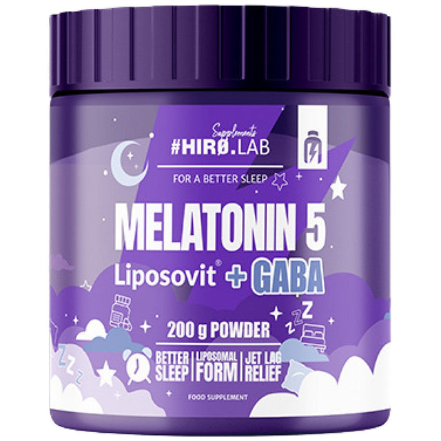 Melatonin 5 Liposovit + GABA - 200 грама  Hero.Lab - Nutra Best Bulgaria