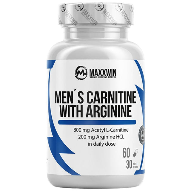 Men's Carnitine with Arginine | Acetyl L-Carnitine + L-Arginine - 60 капсули  MAXXWIN - Nutra Best Bulgaria