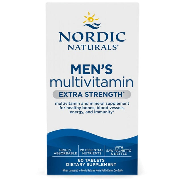 Men's Multivitamin Extra Strength - 60 Таблетки  Nordic Naturals - Nutra Best Bulgaria