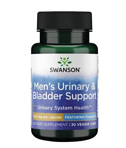 Men's Urinary and Bladder Support 500 mg | Featuring Flowens - 30 капсули  Swanson - Nutra Best Bulgaria