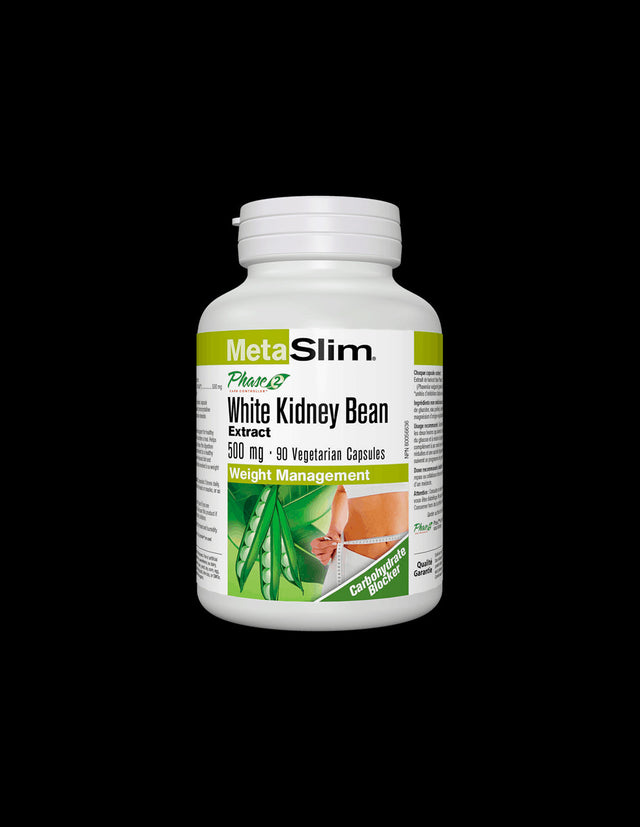 MetaSlim® Phase 2® White Kidney Bean/ Бял Боб (зърна) 500 mg х 90 капсули  Webber Naturals - Nutra Best Bulgaria