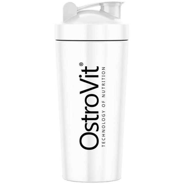 Metal / Steel Shaker / 750 ml / White 750 мл  OstroVit - Nutra Best Bulgaria