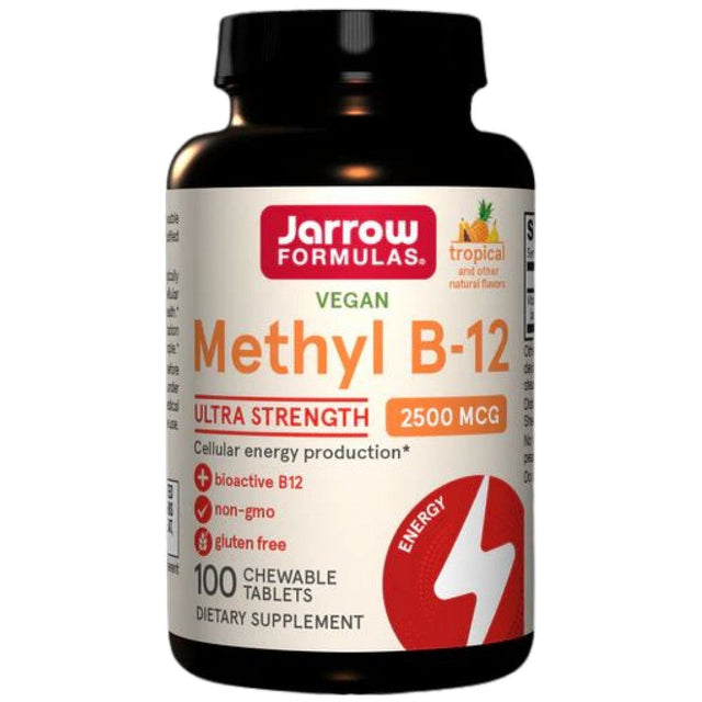 Methyl B-12 2500 mcg - 100 Подезични таблетки  Jarrow Formulas - Nutra Best Bulgaria