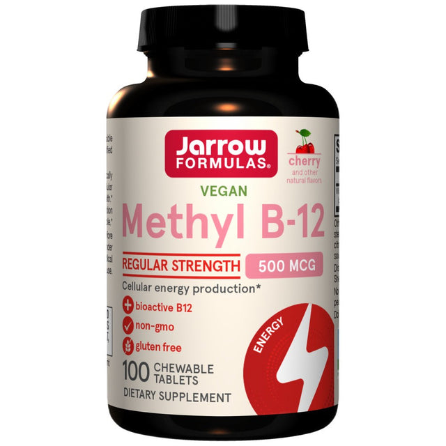 Methyl B-12 500 mcg - 100 дъвчащи дражета  Jarrow Formulas - Nutra Best Bulgaria