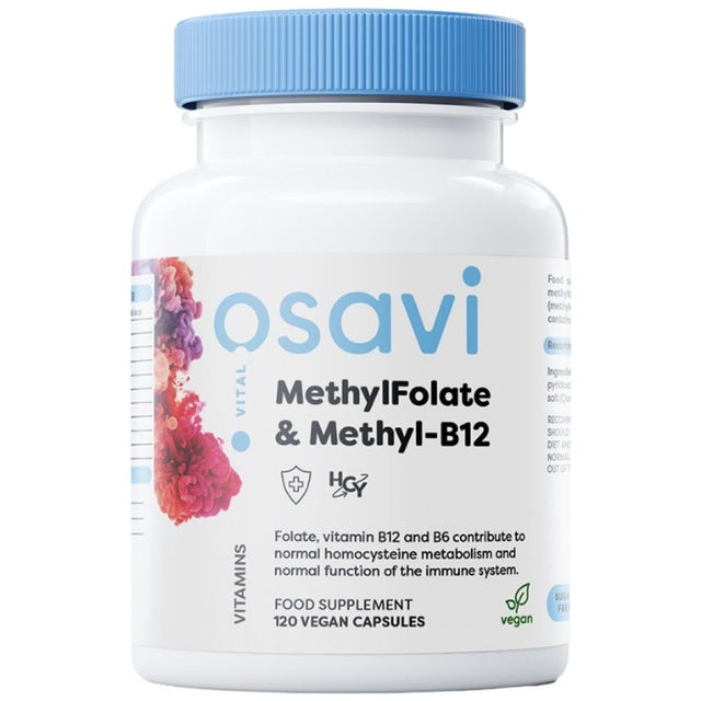 MethylFolate & Methyl-B12 | with Quatrefolic® - 120 капсули  Osavi - Nutra Best Bulgaria