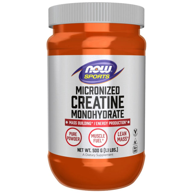 Micronized Creatine Monohydrate - 500 грама  NOW Foods - Nutra Best Bulgaria