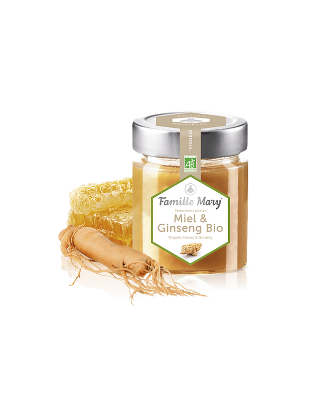 Miel & Ginseng Bio / Био мед от горски цветя + женшен, 170 g Famille Mary  Famille Mary - Nutra Best Bulgaria