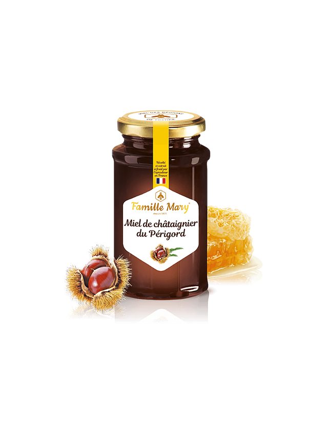 Miel de châtaignier du Périgord/ Френски пчелен мед от кестени (ядливи) от Дордония, 360 g Famille Mary  Famille Mary - Nutra Best Bulgaria