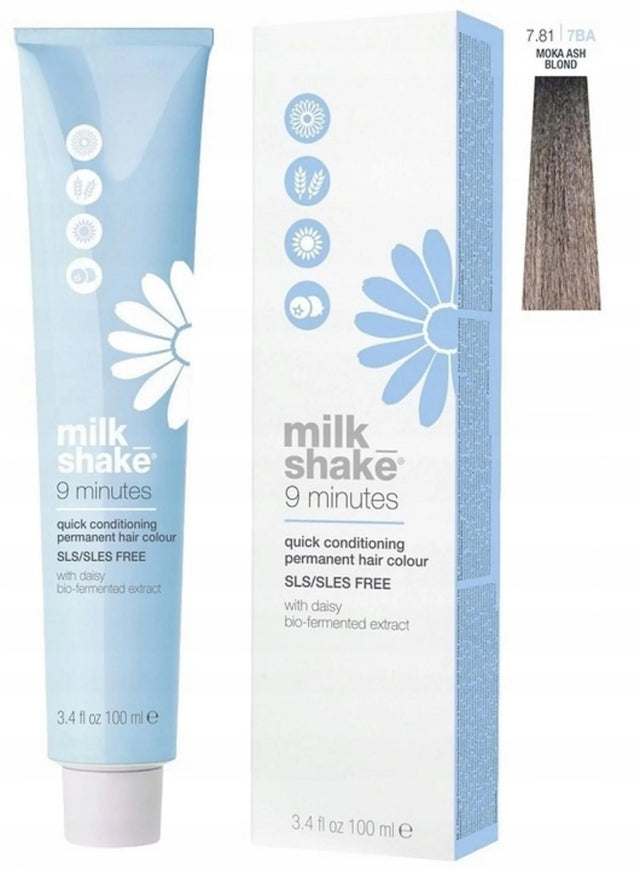 Milk Shake, 9 Minutes, Permanent Hair Dye, 7.81 Ash Blond Mocha, 100 ml  Milk Shake - Nutra Best Bulgaria