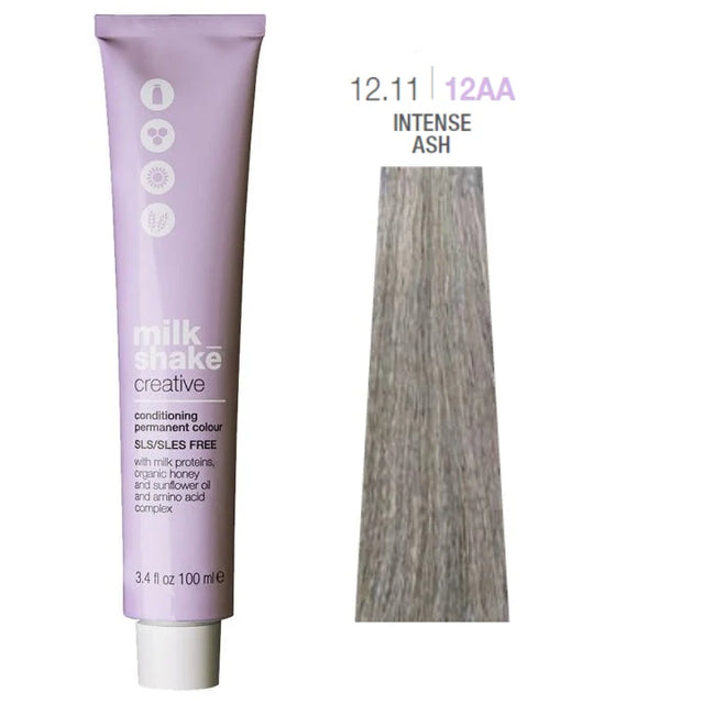 Milk Shake, Creative, SLS/SLES-Free, Permanent Hair Dye, 12.1112AA Intense Ash, 100 ml  Milk Shake - Nutra Best Bulgaria