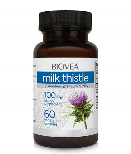 Milk Thistle 100 mg / 60 Caps  Biovea - Nutra Best Bulgaria