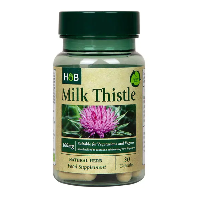 Бял трън екстракт (Milk Thistle) 30 капсули HOLLAND & BARRETT  Holland and Barrett - Nutra Best Bulgaria