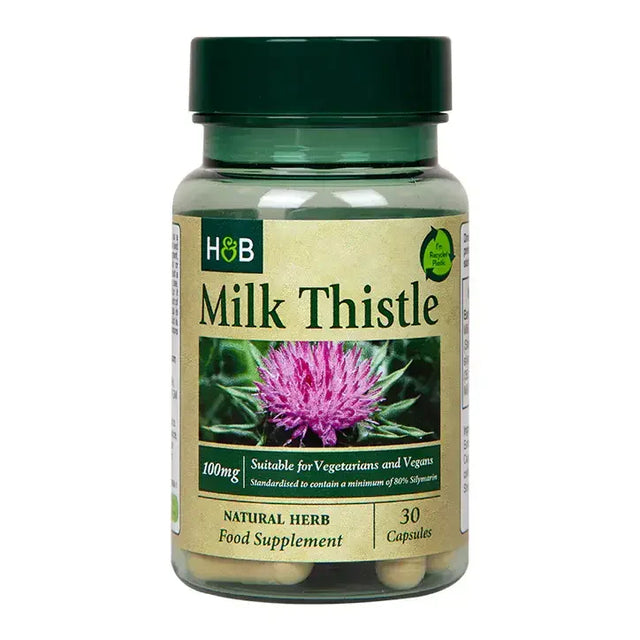 Бял трън екстракт (Milk Thistle) 30 капсули HOLLAND & BARRETT - Nutra Best