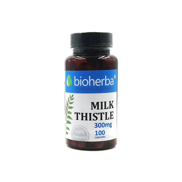Milk Thistle 300 mg - 100 капсули  Bioherba - Nutra Best Bulgaria