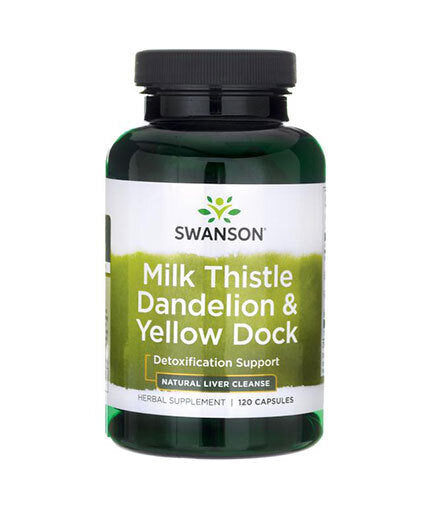 Milk Thistle Dandelion & Yellow Dock - 120 капсули  Swanson - Nutra Best Bulgaria