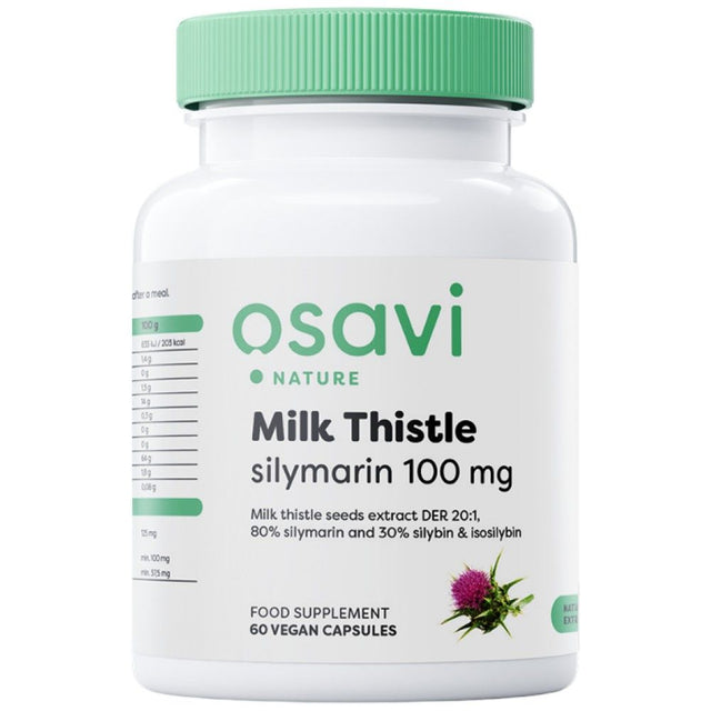 Milk Thistle | Silymarin 100 mg - 60 капсули  Osavi - Nutra Best Bulgaria