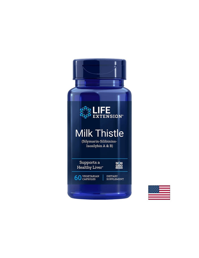 Milk Thistle (Silymarin-Silibinins-Isosilybin A & B) / Екстракт от бял трън, 60 капсули  Life Extension - Nutra Best Bulgaria