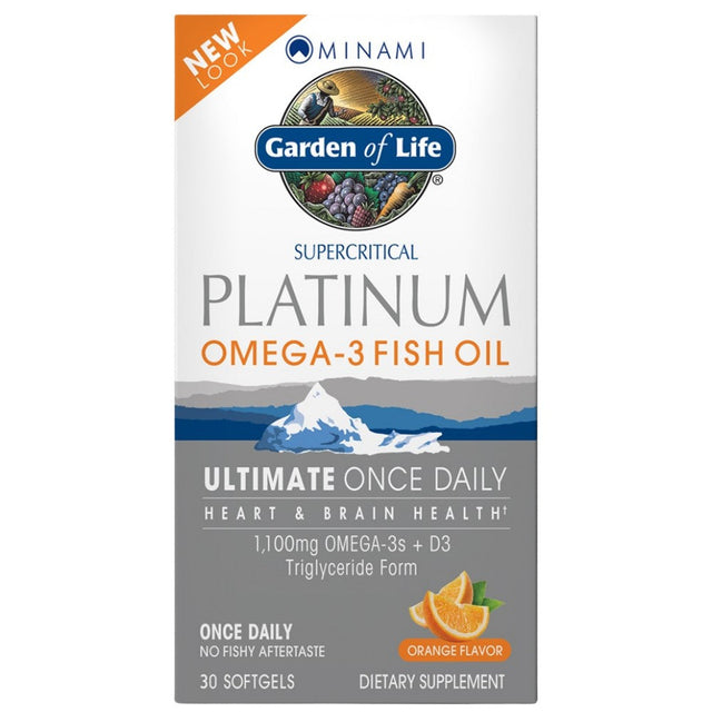 Minami Platinum Omega-3 Fish Oil - 30 Гел капсули  Garden Of Life - Nutra Best Bulgaria