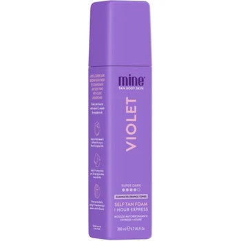 Minetan - Violet Self Tan Foam - Samoopalovací pěna pro tmavě hnědé opálení s olivovým podtónem - 200ml - Feel You