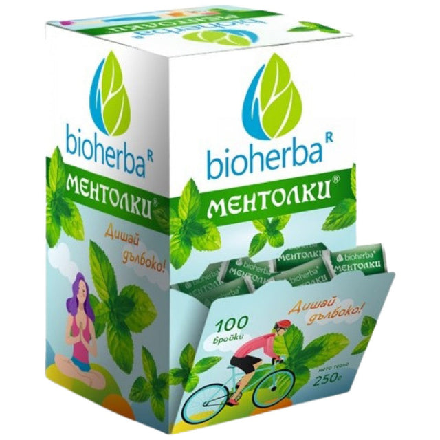 Mint Candy - 100 бр.  Bioherba - Nutra Best Bulgaria